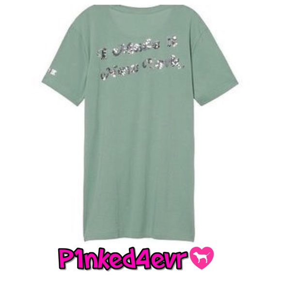 NWT VS PINK New York Bling “I Made it!” Tee XS/S - Picture 3 of 6